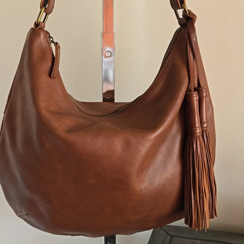 Lucky Brand Leather Hobo Bag